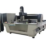 машина за ласерско сечење влакана са заштитним поклопцем и столом за размену